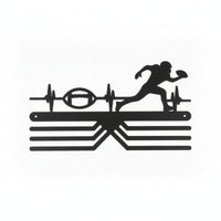 Wall-Mounted Medal Hanger with Slots Metal Medal Display Rack Space-Saving Medals Slim for Runners, Bedroom