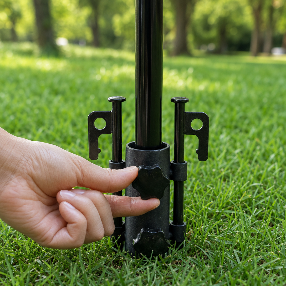 tent pole holder