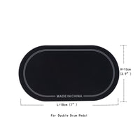 2 Pieces Flat Drum Safety Pad Printed Border Lines Drumhead Protector Easy to Install Drum Surface Protector Long-Lasting