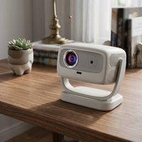 Native 1080p Display Device with Gimbal Stand 4K Decode Display Device with Stand Wireless Mini for Movie Nights