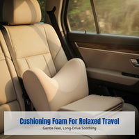 Car Neck Pillow Headrest Support, Viscoelastic Foam, Ergonomic, Adjustable, Universal, Comfortable for Driving