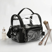 Transparent Makeup Bag See-Through Clear Makeup Pouch Easy to Clean for Travel