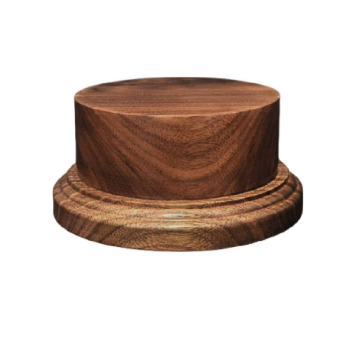 Black Walnut Display Base Clean Modern Look Round Wood Display Base