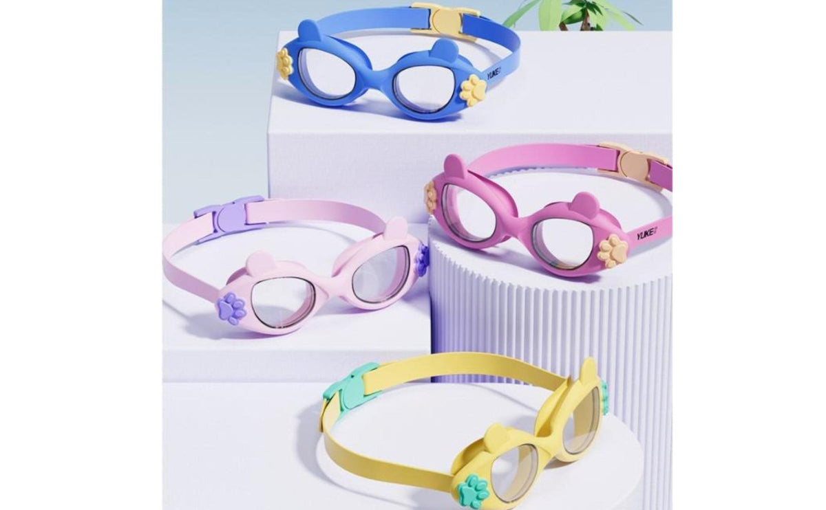 Leakproof Kids Swim Goggles Comfortable Fit Children's Swimming Goggles Easy Adjust Strap Diving Eyewear Soft Silicone for Boys and Girls, Water Play