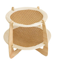Year-Round Double Layer Feline Sling Stable Elevated Feline Sling Bed Space-Saving for Indoor
