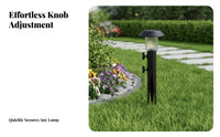 4 Pieces Adjustable Torch Stake Powder Coated Metal Torch Stake Solar Lamp Replacement Post Weather Resistant for Patio