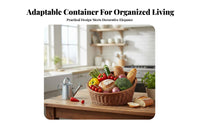 Angled-Mouth Round container adaptable Household Storage Easy to Clean for Hosts