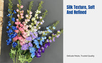 Artificial Delphinium, Single Stem, French Style, Wedding Decor, Home Arrangement, Realistic Silk Flower