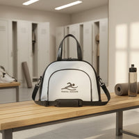 Water-Resistant Travel Bag with Shoes Compartment Semi-Rigid Expandable Travel Bag Adjustable Wipe-Clean for Travelers, Gym-Goers, Swimmers, Beach, Swimming