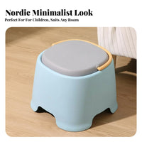Step Stool with Handle Matte Stool Furniture for Young Children