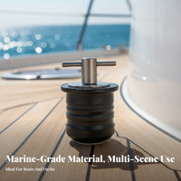 Stainless Steel Boat Plug Watertight Closure T-Handle Drain Plug Seafaring Hardware Leakproof for Boats, Livewells