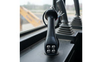 2 Pieces Long-Lasting Rubber Grip Wood Grabber Control Handle Wear Resistant Hydraulic Control Joystick Easy Installation Machine Parts High Performance for Machinery Repair Workers
