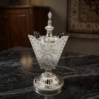 Electric Scent Warmer Tabletop Metal Scent Warmer Decorative Electric Censer for Home, Meditation Room
