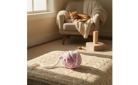 Yarn Ball Cat Toy Bite-Resistant Knitted Bell Ball Non-Fading for Cats, Kittens, Indoor Play