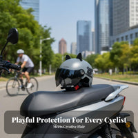 Motorcycle Half Helmet Multi-Season Electric Bike Helmet Breathable Guarding Headwear for Men Cyclist S, Daily Travel, Outdoor, Highway Cruising