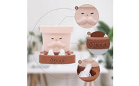 Planter Cute Planter with Stand Cartoon Bottom-Watering Plant Pot for Desk, Office, Windowsill