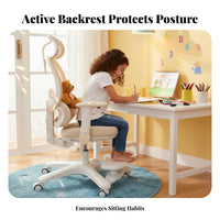 Adjustable Height Student Seat Ergonomic Design Desk Chair secureable casters children's Furniture for Students, Teenagers, Parents, Study Room, Home, School, Bedroom