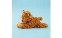 Cute Design Fuzzy Cow Stuffed Creature Soothing Highland Cow Stuffed Toy Birthday Gift for Children