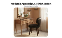 Vintage design Molded Shell Chair Comfortable paddinging rotating Seat adaptable Use Household Furniture Ergonomic Design for Students, Adults, Homeowners, Study Room, Home Office, Vanity Area, Bedroom