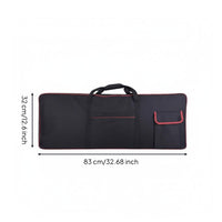 Keyboard Gig Bag Water-Resistant Instrument Storage Top Carry Handles