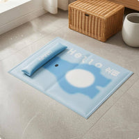 Cooling Supportive Pillow Set Warm Weather Pet Cooling Mat Ice Silk Pet Mat Electricitywithout Electricity Portable for Cats