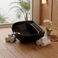 Backwash Basin Easy to Clean Shampoo Wash Basin Glossy Finish Salon Shampoo Sink for Hairdressers, Barbershop