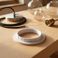 Pendant Light Shade Reducer for E27 Lamp Holder, Heat Resistant Ceiling Pendant Adapter, Single E27 Bulb Holder Fitting