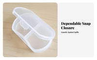 Multi-Compartment Case Portable Health Accessory closureed for voyage, Seniors