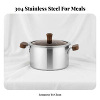 Food Grade Stainless Steel Deep Frying Pot Multipurpose Deep Fryer Pot with Basket All Stovetops Compatible Small Tempura Fryer with Basket Easy to Clean for Home Cooks