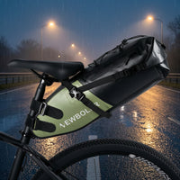 Cycle Rear Saddle Bag Waterproof Seat Bag Large Capacity Seat-Mounted for Cyclists, Commuters, Long-Distance Biking, Road Riding, Bikepacking