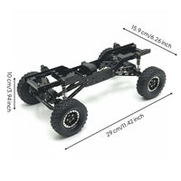 MN78 Upgrade Base structure/12 Scale RC Crawler Chassis Locking Wheel Wheels Metal Upgrade Frame Kit for off-Highway