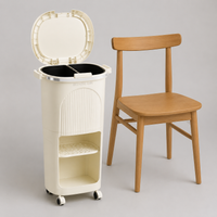 kitchen waste bin with storage