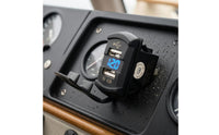 Hinged Cover Panel Mount USB Charger 5V 4.2A Two-Port USB Car Charger Car Socket with Voltage Display
