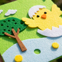 DIY Easter Bunny Gift Bag Handmade Fun Easter Cloth Tote Bag Kit Easy to Use for Party Guests, Home Crafting, Classroom Activities, Holiday Decoration