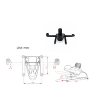 Cylindrical Housing Office Chair Chassis Component Mounting Brackets Chair Base Bracket Assembly Bolt Holes Rigid Structure