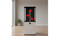 Aquarium with Cabinet Tall Floor Standing Aquarium Rectangular Aquatic Habitat for Aquarists, Fishkeepers, Living Room, Home