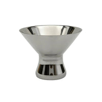 Weighted Base Metal Dessert Cup Polished Footed Dessert Cup Shatterproof Dishware Long-Lasting for Caterers