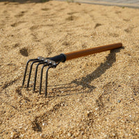 5 Tine Beach Rake Versatile Shellfish Digging Rake Tines Steel Digging Claw for Gardeners, Beach, Vegetable Bed