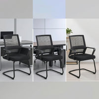 Mesh Office Chair Breathable Cantilever Chair Ergonomic Furniture for Professionals, Students, Conference Room, Reception Area