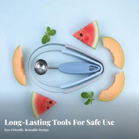 3 Pieces Fruit Baller Ladle Set Multifunctional Fruit Spoon and Divider Set Water Fruit Spoon Tool Stainless Steel for Cafes