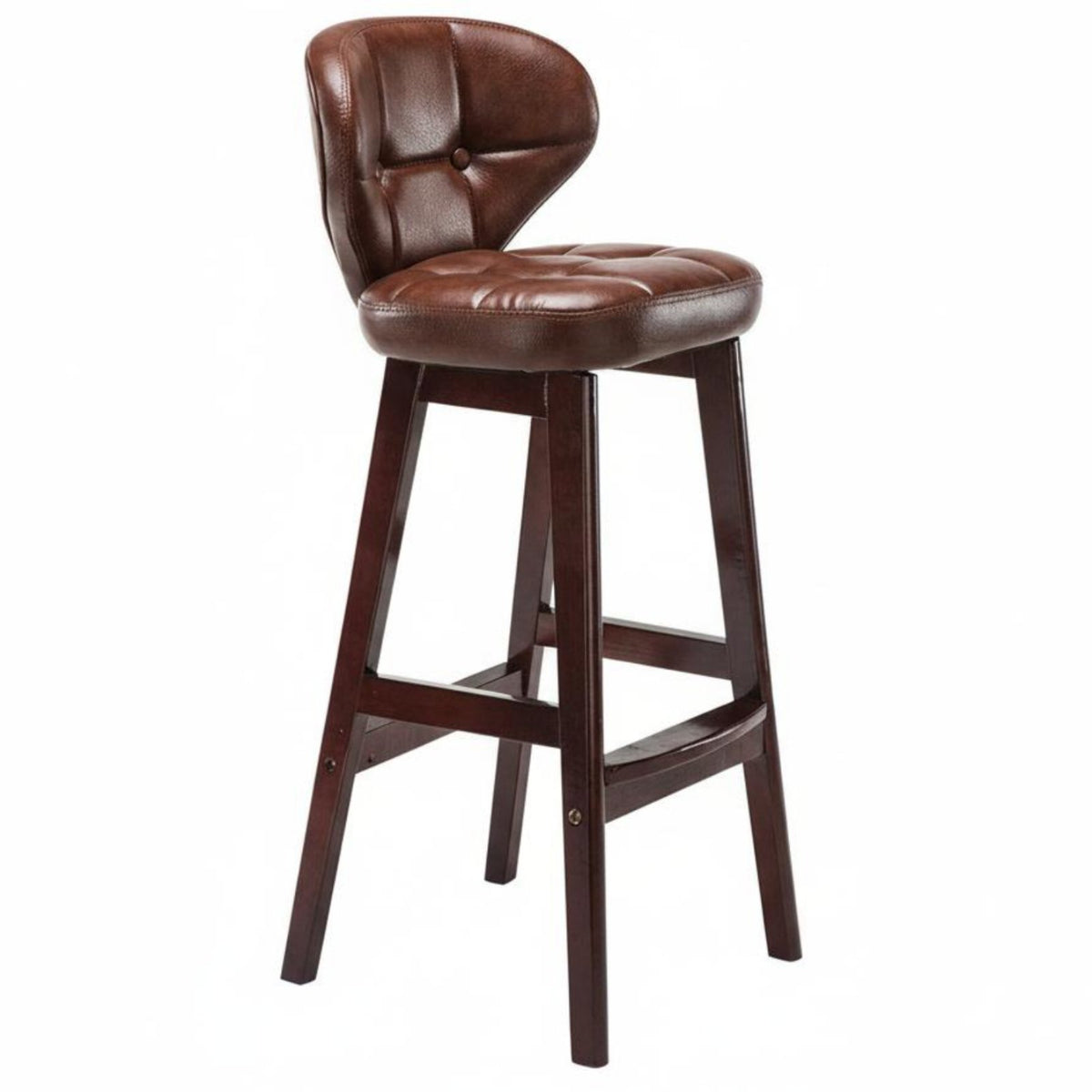 Modern Design Upholstered Bar Stool with supportrest Minimalist design Counter Chair Stable Base Seating Furniture Cushioned Seat for Restaurant Owners, Homeowners, Adults, Cafe, Kitchen, Dining Room