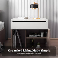 Minimalist Design Nightstand with Drawers Nordic Aesthetic Single-Drawer End Table Modern aesthetic Household Furniture space-saving Size for Apartment Dwellers, Students, Homeowners, Bedroom, Bedside, Dorm Room, Office