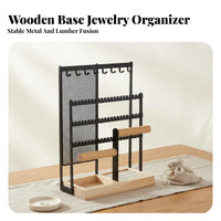 Earring Holder Mesh Rack Easy Assembly Jewelry Display Rack Necklace and Earring Holder Rust-Resistant Necklace Bracelet Tree