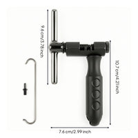 Compact Cycle Chain Breaker Tool Handheld Chain Breaker with Hook Comfortable Sturdy for Bike Mechanics, Trailside Maintenance