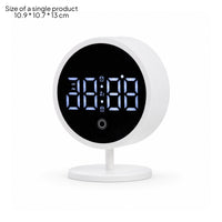 A and C-Powered Digital Alarm Clock Slim Digital Clock with Stand Easy to Read Minimalist for Students, Nightstand