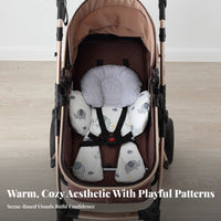 Breathable Material Universal Baby Seat Liner Easy to Clean Baby Stroller Support Pillow Machine Washable for Infants, Babies, Travel
