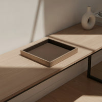 Jewelry Display Tray Brushed Gold Jewelry Organizer Tray Rectangular Open-Top for Jewelers, Retail Showcase
