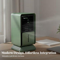 Desktop Air Chiller Cools and Humidifies Portable Air Chiller Fan Three Settings Desktop Cooling Fan for Students, Office Workers, Desk