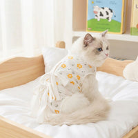 Cat Recovery Suit with Full Coverage Legs, Breathable Post Surgery Clothing for Daily Use, Stop Licking and Overgrooming Recovery Suit for Pets
