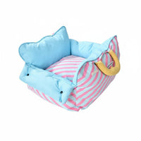 Dog Car Carrier Bed Soft Cushioning Portable Dog Supportive Foam Puppy Car Sofa for Small Dogs, Outdoor